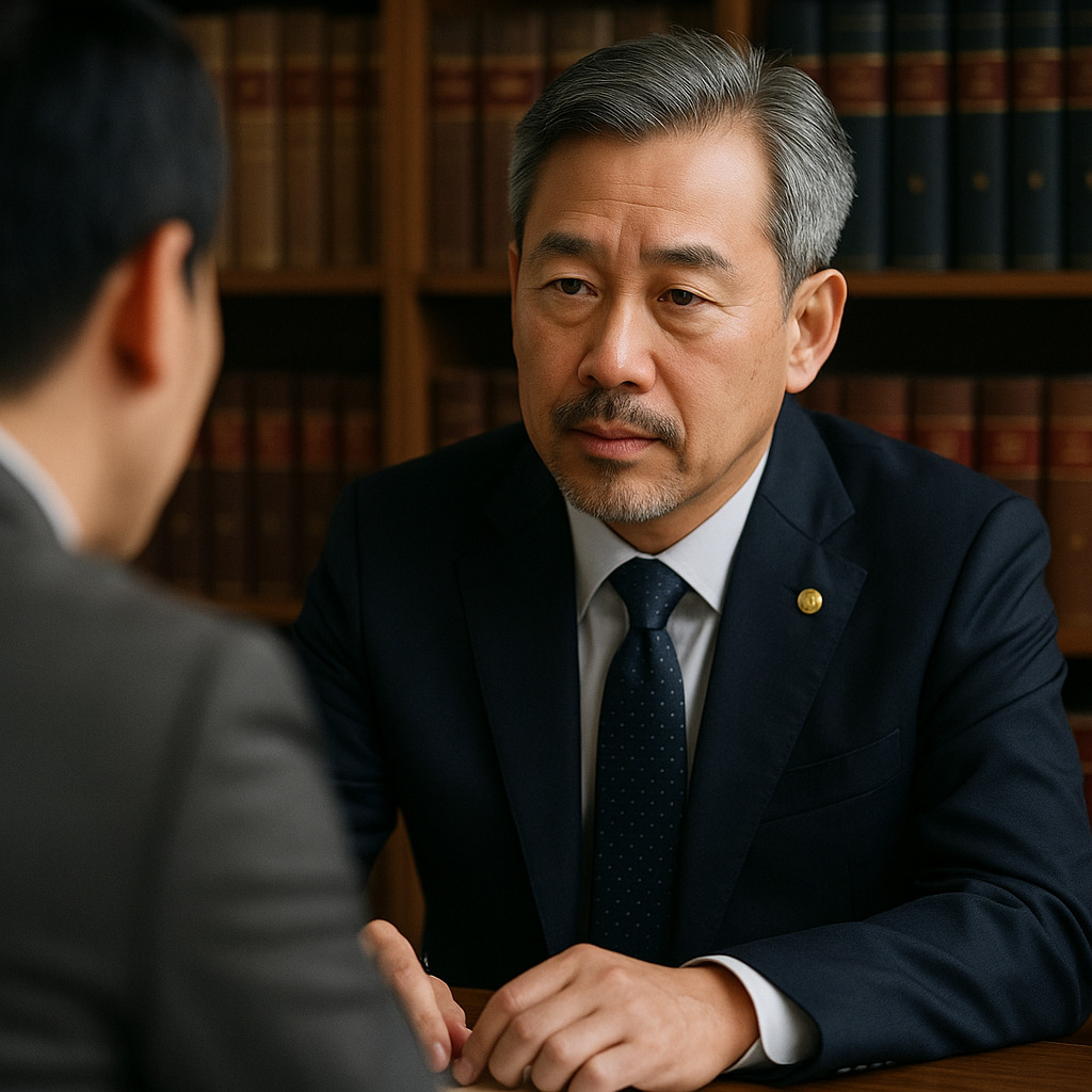 부동산전문변호사와 상담하는 모습
